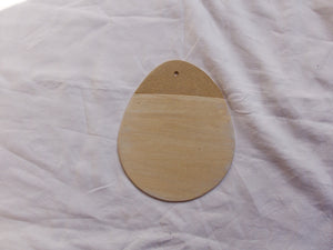 Egg-shaped Cheese Board - Sandy Clay - Gloss White